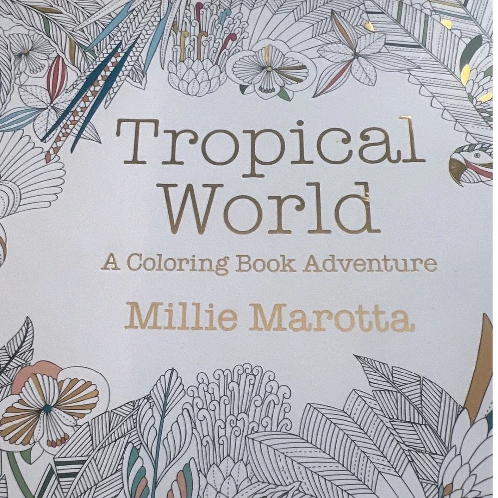 New‎ - Millie Marotta Tropical World Coloring Book Adventure Adults Nature Birds